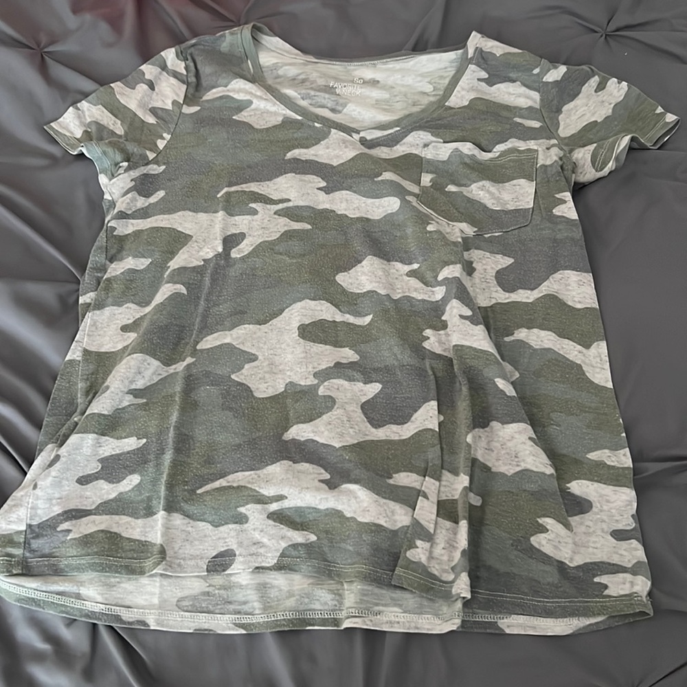 Camo V-Neck
